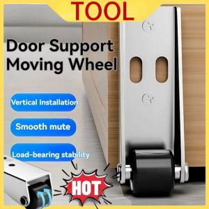 Door Drooping Universal Sliding Gate Guide Wheel Vertical Hinged Door Base Support Wheel Aluminum Alloy Sliding Door Sliding Gate Pulley Lower Wheel Anti-Fall