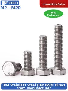 OPPU | 304 Stainless Steel Hexagon Head Extended Bolt