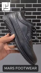 MARS Louis Sepatu Pantofel Oxford Formal Pria Hitam Sepatu Kerja Kantor Kondangan