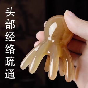 Cọ Xoa Bóp Tay Cầm Cầm Tay Hình Tôm Cua Có Răng Lớn Dùng Cho Liệu Pháp Đầu Cầm Tay Thiết Kế Nhỏ Gọn Dùng Cho Việc Massage Và Thông Thoáng Mạch Máu