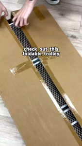 Foldable Trolley Rack | Movable Storage Organizer for Kitchen Living Room & Bedroom