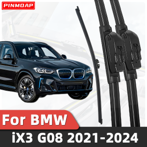 PINMOAP 1/3PCS Rear Wiper Front Windshield Wiper Kit For BMW IX3 G08 2021-2024 Wiper Kit Automotive Car Accessories