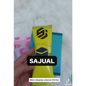 SAJUAL - 1 Pack 10pcs Amplop Lebaran Bentuk Permen - Amplop THR - Lebaran Idul Fitri 2023 - Angpao Ampau Angpo Ampo