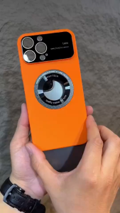 เคสพร้อมฟิล์มกระจกป้องกันเลนส์กล้องอัพเกรดแบบใหม่ วัสดุเคสบางเฉียบและเบา Magnetic Case For iPhone 15Promax 15Pro 15 Promax 14 Pro 13 Plus 12 11 Magsafe เคสไอโฟน เคสสำหรับไอโฟน