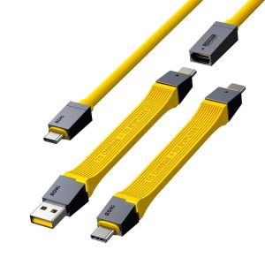 AOHI THE FUTURE 4-IN-1 SPLICABLE USB4 PD 3.1 RACING CABLE SET (40GBPS/ 240W/ 8K)