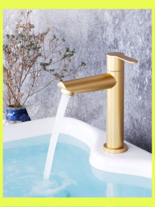 Bồn Rửa Mặt Bằng Thép Không Gỉ Cao Cấp Mucobeo MP-M1011 Vòi Chậu Nước Nóng Lạnh Cho Phòng Tắm Và Ban Công Vòi Chậu Đơn