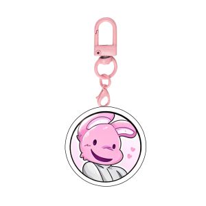 Bandai | Bunny Barney Harlow Ron Lobby Cat Acrylic Móc Khóa Phiên Bản Q Dễ Thương Ba Lô Phụ Kiện Dành Cho Bệnh Viện Động Vật Người Hâm Mộ ACG Trang Trí