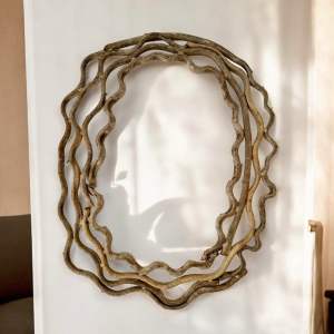 งานไม้แต่งบ้าน ติดผนัง ทำจากเถาวัลย์ ดัด Abstract 120x90 cm. Handmade Rustic Driftwood Wall Art.