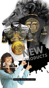 Tau Gamma Phi 55th Anniversary V.1-Polo Shirt: Full Sublimation Design