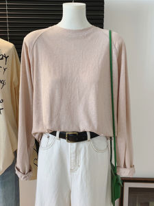 Snowflake Cotton Long Sleeve T-Shirt Womens Casual Loose Slimming Top Trendy Base Shirt Autumn New Style Simple Comfortable