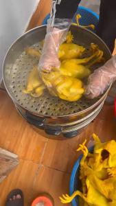 Nồi hấp đa năng hấp bánh bao  xôi  gà  bánh plan chạy điện 3 tầng 52cm