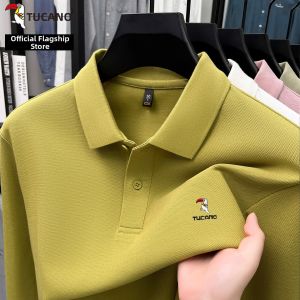 TUCANO | 100% Cotton Long Sleeve Polo Shirt Collar
