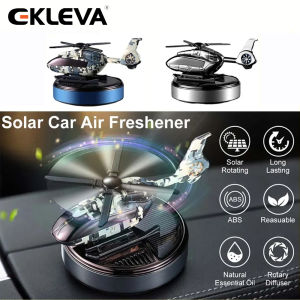 EKLEVA Helicopter Car Air Freshener Solar Automatic Rotation Propeller Essential Oil Diffuser Dashboard Perfume Decoration Ornament