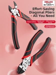 DELIXI | Industrial Grade Super Hard Wire Cutting Diagonal Pliers
