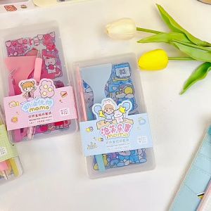 *CLEARANCE* Creative Cute Cartoon Momo Series Storage Box Stickers Set Scrapbooking Tools Journal DIY Decorations Starter Kit