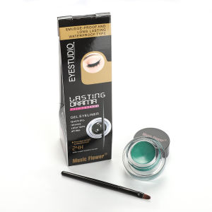 Waterproof Smudge-Proof Colorful Two-In-One Eyeliner And Brow Mascara by Wang Feifei MusicFlower Infused for Long-Lasting Color