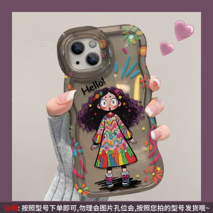 Bench Double Stand Graffiti Girl for Apple 15promax Phone Case Huawei Mate60pro New Arrival Glory 200/100 Female Opporeno12 Drop-Resistant Vivox100 Xiaomi 14 Pack