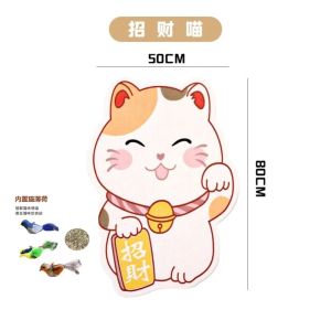 Wall-Mounted Cat Scratching Board Toy No Shedding Interactive Cat Teaser Boredom Buster Essential Cat Supplies