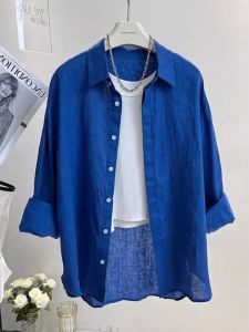 GEBOFU | Ultraviolet Protection Light Casual Loose Linen Cotton Shirt