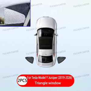 Heat Insulated Privacy Sunshades Compatible for Tesla Model YL 2026 Side Window & Windshield Sun Visors for Outdoor Camping