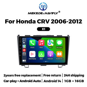 MEKEDE Autoradio Android 14 System for Honda CR-V 3 RE CRV 2007-2011 Carplay WIFI GPS Navigation Car Screen Stereo 2Din Rear Cam