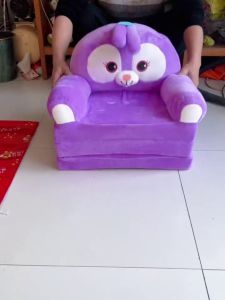 Foldable Childrens Sofa Nursery Baby Seat Stool Detachable Washable Lazy Person Lie Sleep Sofa High Elastic Foam Sponge