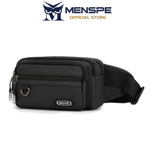 MENSPE Mens Waist Bag Multifunctional Chest Bag Waterproof Sports Bag Large Capacity Phone Bag Casual Bag Messenger Bag Outdoor Fitness Bag Travel Bag Business Bag