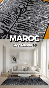 MAROC Karpet Lantai 100x150  Grey Animal 9