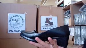 Sepatu PDH wanita seri Polwan.Dof Standar Polwan Kowad Kowal