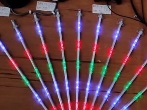 One set5Meter Can joint Led Meteor Peacock Light Color White Outdoor Festival Garden (10 Tubes)
