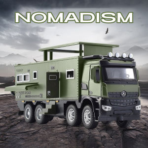 【RUM】1:32 Scale Benz Nomadism Alloy Car Model Light & Sound Effect Diecast Car Toys for Boys Birthday Gift Kids Toys Car Collection