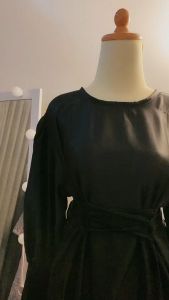 BISA COD GAMIS JEJE ATASAN WANITA TALI SERUT DRESS SATIN SILK GAMIS TERBARU SERAGAM BRIDESMAID DRESS PANJANG LENGAN BALON FASHION MUSLIM KEKINIAN DRESS POLOS SIMPLE OUTFIT KONDANGN