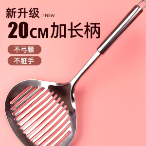 Long Handle Stainless Steel Metal Cat Litter Scoop Cat Poop Scooper Cat Cleaning Supplies Large Size Shovel Pet Care Tools