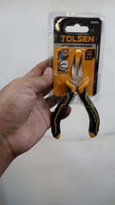 Tolsen Industrial 4.5" Mini Pliers (Combination | Diagonal | Long Nose | Bent Nose) Rubber Grip