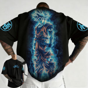 Dragon Ball Mens and Womens T-shirt Son Goku Anime Loose Oversize Tee Summer Spring Boys Short Sleeves Parent-child Outfits