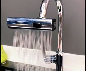 Đầu vòi rửa bát thế hệ mới với 3 trong 1 chế độ thác nước-tạo bọt-xịt rửa bằng nhựa ABS