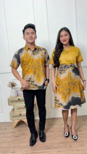 Couple R&B katun oil prada batik couple lengan pendek pria wanita