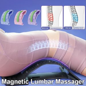 Magnetic Therapy Acupuncture Massage Lumbar Stretcher Back Stretcher Spine Massager Lumbar Support Pain Relief Fitness Spine Stretcher