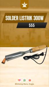 Solder Listrik 300W Gagang Kayu 555 300 Watt Electric Soldering Iron Termurah