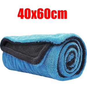 1400GSM Full-Size SUV Truck Drying Towel Double-Sided Microfiber Twisted Yarn Technology High Absorbency And Scratch-Resistant