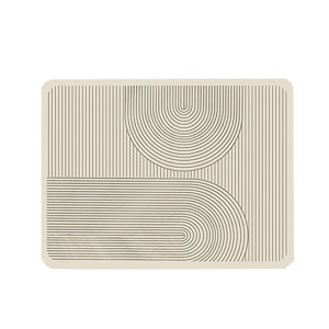 R.E. แผ่นเสื่อหนัง ดูดซับน้ําได้ดี กันลื่น แบบแห้งเร็ว สําหรับห้องครัว สําหรับวางรองจานกาแฟ Kitchen Mats