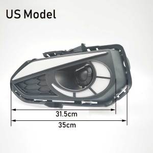 ROMADA | 1 Pair For Honda Jazz Fit 2017 2018 LED DRL Daytime Running Lights Daylight Fog Lamp Cover With Turn Signal Lamp