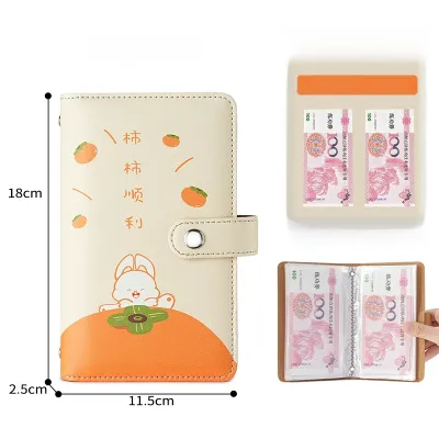 2025 New Cash Saving Book Money Storage Wallet Small Account Book Money Saving Notebook Paper Currency Organizer