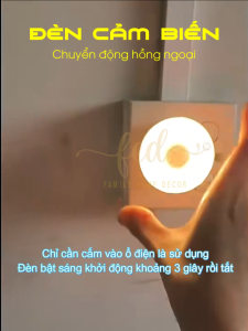 Đèn Ngủ Cảm Biến Hồng Ngoại Cắm Ổ Điện Tự Động Bật/Tắt – Đèn Ngủ Thông Minh Cho Hành Lang Cầu Thang Nhà Vệ Sinh