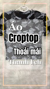 Áo nữ croptop thun co dãn thoải mái