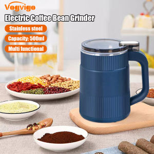 【การจัดส่งท้องถิ่น】เครื่องบดถั่วกาแฟไฟฟ้าขนาดเครื่องบดถั่ว500มล. เครื่องบดถั่วเครื่องบดถั่วไฟฟ้าเหล็กไร้สนิมใช้งานในบ้านสำหรับห้องครัว