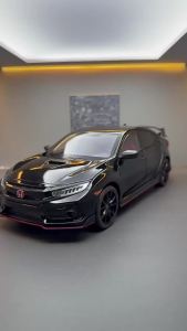 Welly | 1:18 Civic Type R alloy car model sliding function multiple openable doors luxury stylish desktop ornament for collection