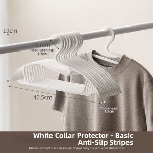LANJIAOLUO | No Mark Anti-shoulder Notch Small Collar Non-slip Clothes Hanger