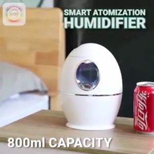 Humidifier Air Oval Telur 800ml Pelembab Ruangan Aromatheraphy 7 Color Air Purfifier Pengharum Ruangan