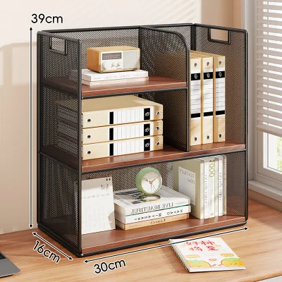 WUBUWEI | Multi-layered Tabletop Bookshelf Document Storage Rack